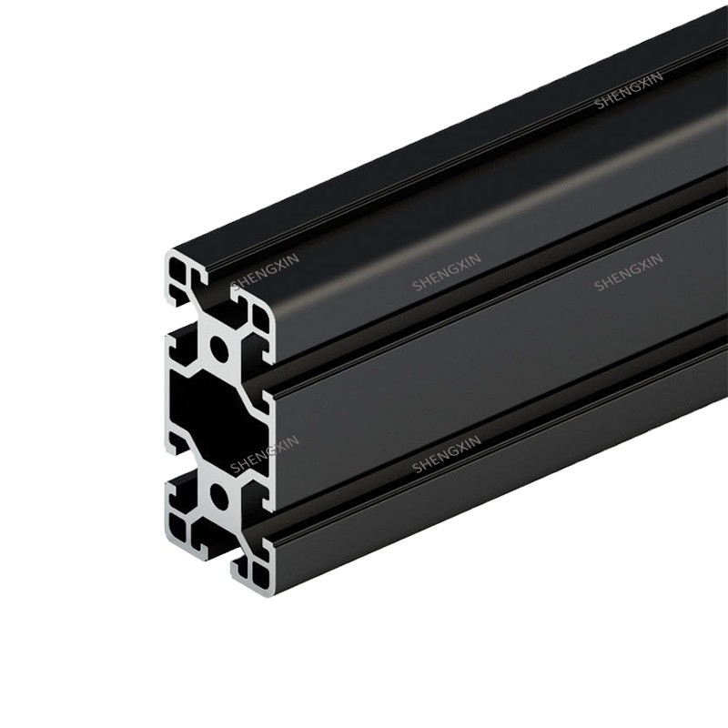 Les profils anodisés en aluminium de qualité T3-T8 de Shengxin pour la série 6000 en noir