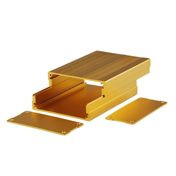 T5 T6 Disque à chaleur en aluminium anodisé pour boîte électronique murale extrudée sur mesure