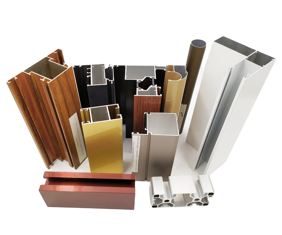 Profiles d'extrusion en aluminium de champagne pour fenêtre de porte en Zambie