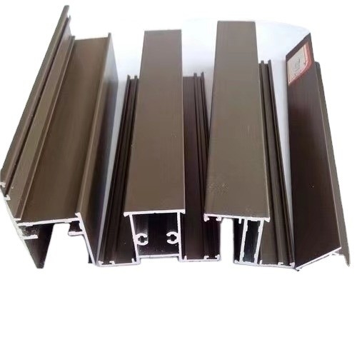 Min 0,3 mm épaisseur de paroi Profil aluminium bronze pour service de découpe de portes et de fenêtres