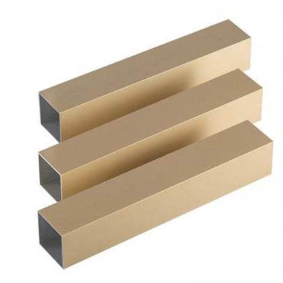 Profils d'extrusion de garde-robe en aluminium titane or de couleur personnalisée Standard GB5237-2017