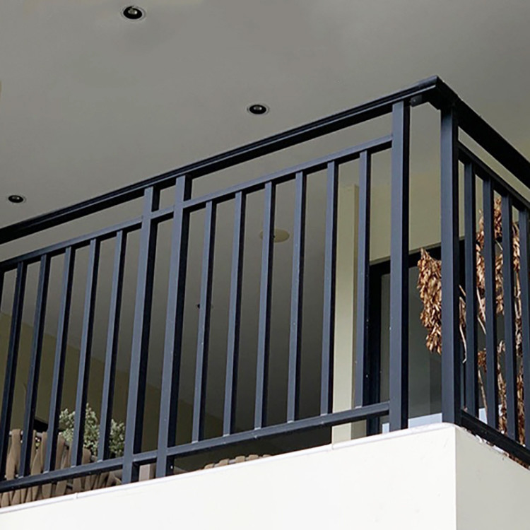 Porte de clôture personnalisée à panneau décoratif de 5,8 à 6,0 m de longueur T5 Barrière en aluminium noir