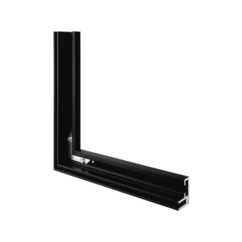 Cadre d'affichage d'affichage de plancher argenté Snap Edge Profiles en aluminium Cadres pour magasin