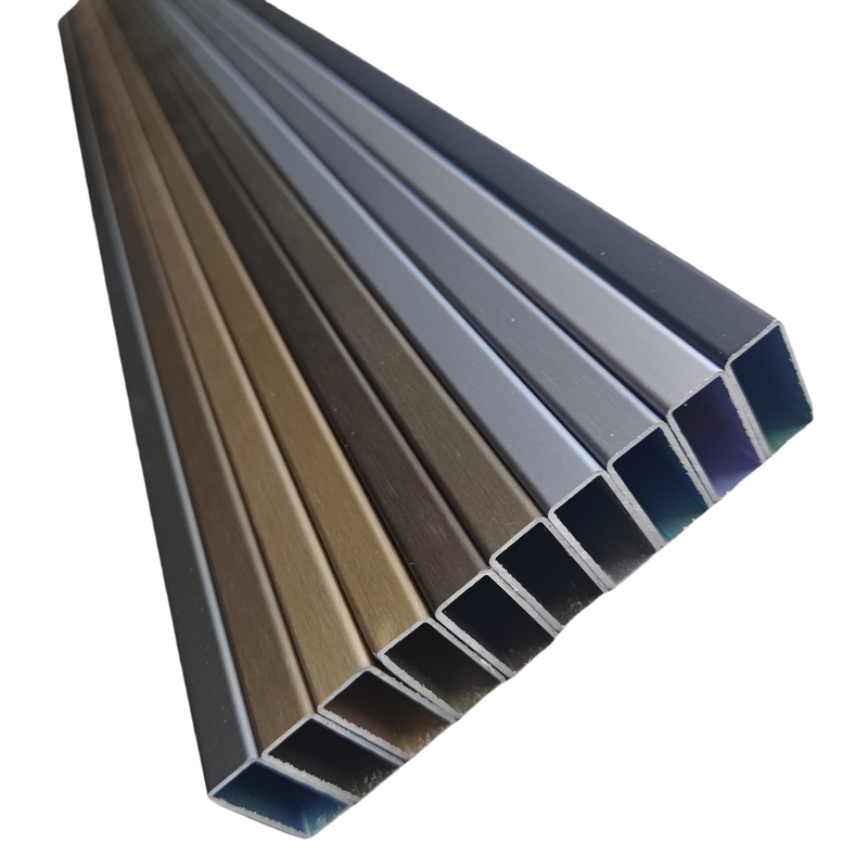 Profil d'extrusion en aluminium revêtu de poudre pour porte T5 de couleur personnalisée de la série 6000