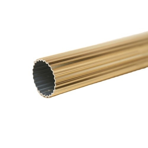 Demande du client Profiles en aluminium carrés et ronds Pipe ronde pour barre de rideau