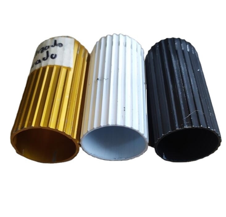 Tubes de porte de fenêtre personnalisés en alliage d'aluminium 6063 en alliage d'aluminium dorado