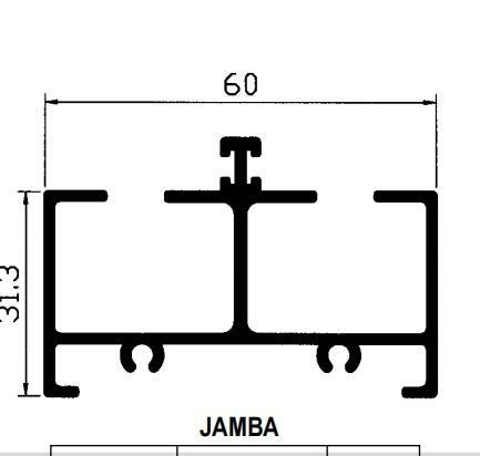 7038 8025 744 3825 5020 3831 Profil d'extrusion en aluminium pour la Colombie Fenêtres et portes