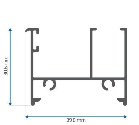 Mexique fenêtres et portes Profiles d'extrusion en aluminium Anodisation en poudre de revêtement de moulin de finition