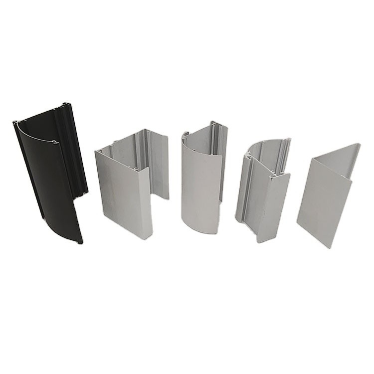 Profil d'aluminium pour fenêtres et rail de rideau de forme carrée 6061/6060/6063/6082 alliage