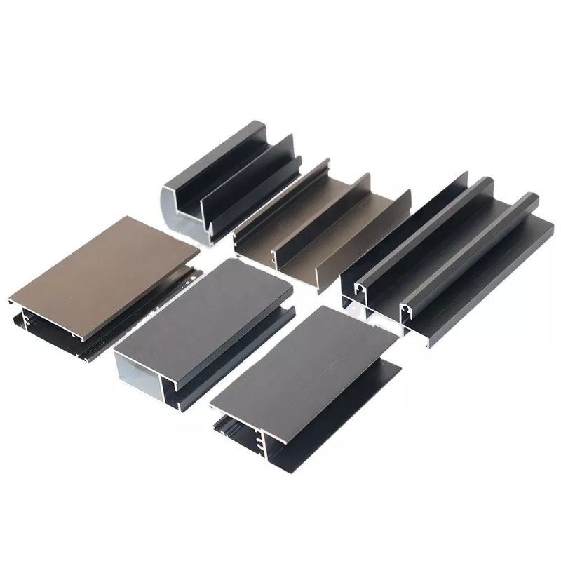 Armoire coulissante profilé en aluminium de qualité 6000 série OEM ODM cadre d'extrusion de décoration