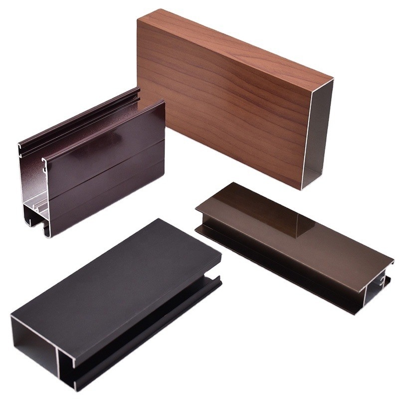 Cadre de porte de cuisine en aluminium extrudé, profilé en aluminium pour porte d'armoire