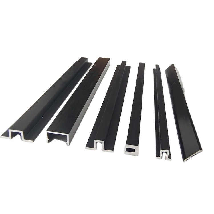 Profil en aluminium décoratif pour appartements modernes or et noir 0,8 mm-2,0 mm d'épaisseur