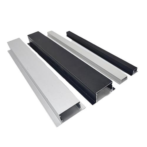 Super Slim 3 Meter LED Angel Aluminium Profile Channel pour l' éclairage en retrait en noir