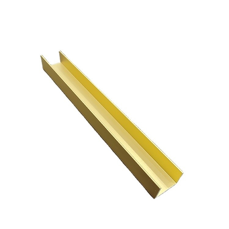 Décoration d'argent personnalisée Trim Slots Aluminium Channel avec service de traitement de soudage