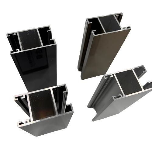 Profiles d'extrusion en aluminium anodisé à porte de verre à ouverture latérale pour le Pérou, le Chili et la Bolivie