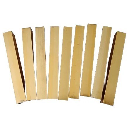 Couleurs personnalisées Profil en aluminium doré pour la décoration dans le cadre en aluminium 6063-T5
